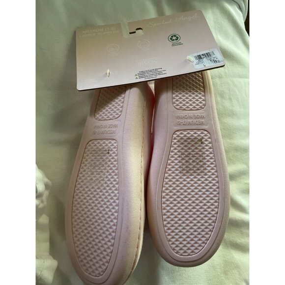 Cat Mother & Wine Lover Ladies Slippers Medium (7-8) By Spoiled Angel Pink With - Picture 4 of 6